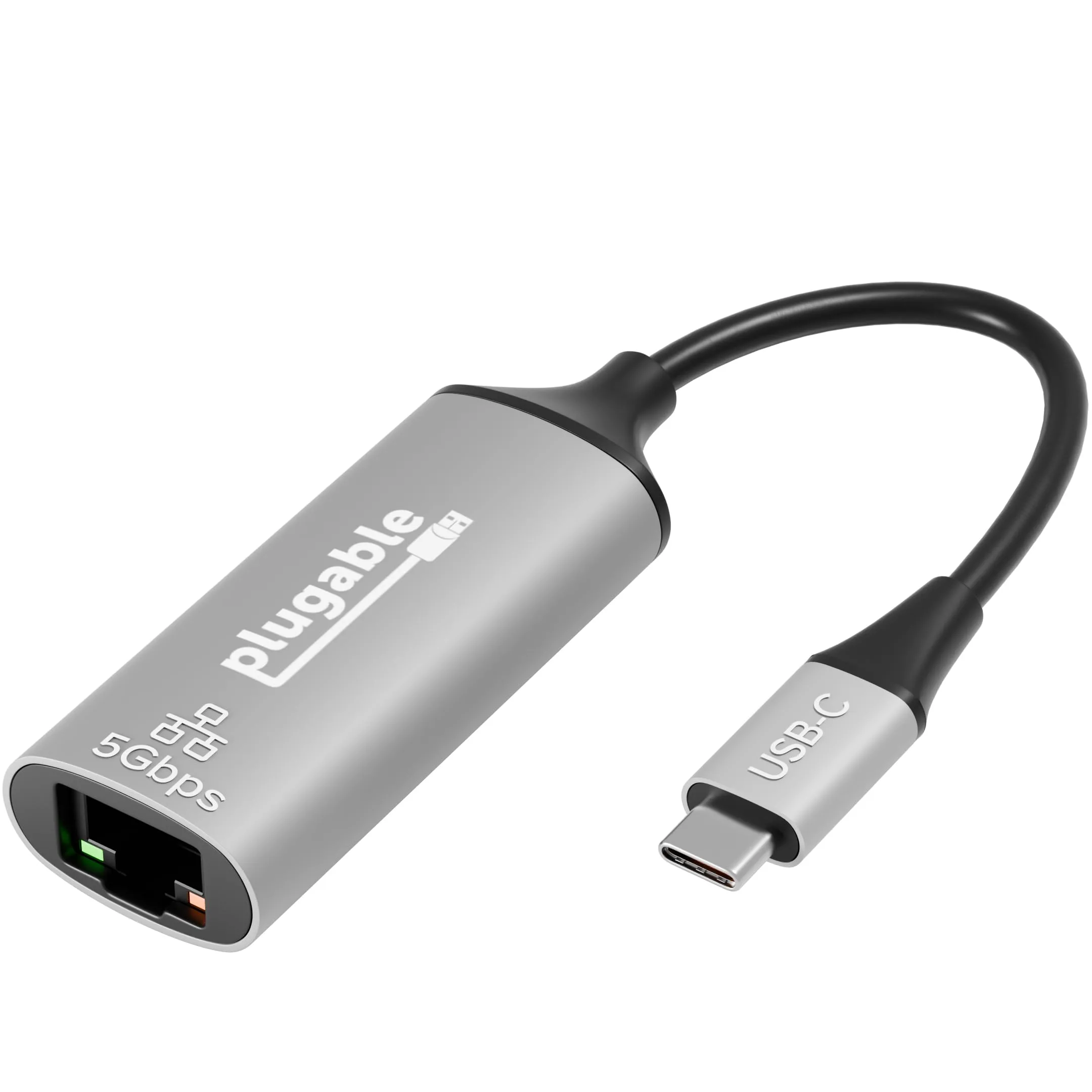 Plugable 5Gbps USB-C Ethernet Adapter | 5000Mbps Wired Network | Realtek RTL8157 (USBC-E5000)