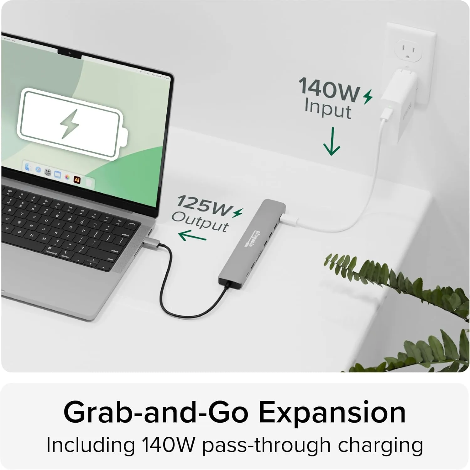 Plugable USB-C 9-in-1 Hub with 140W PD, 4K60Hz HDMI, 10Gbps (USBC-9IN1E)