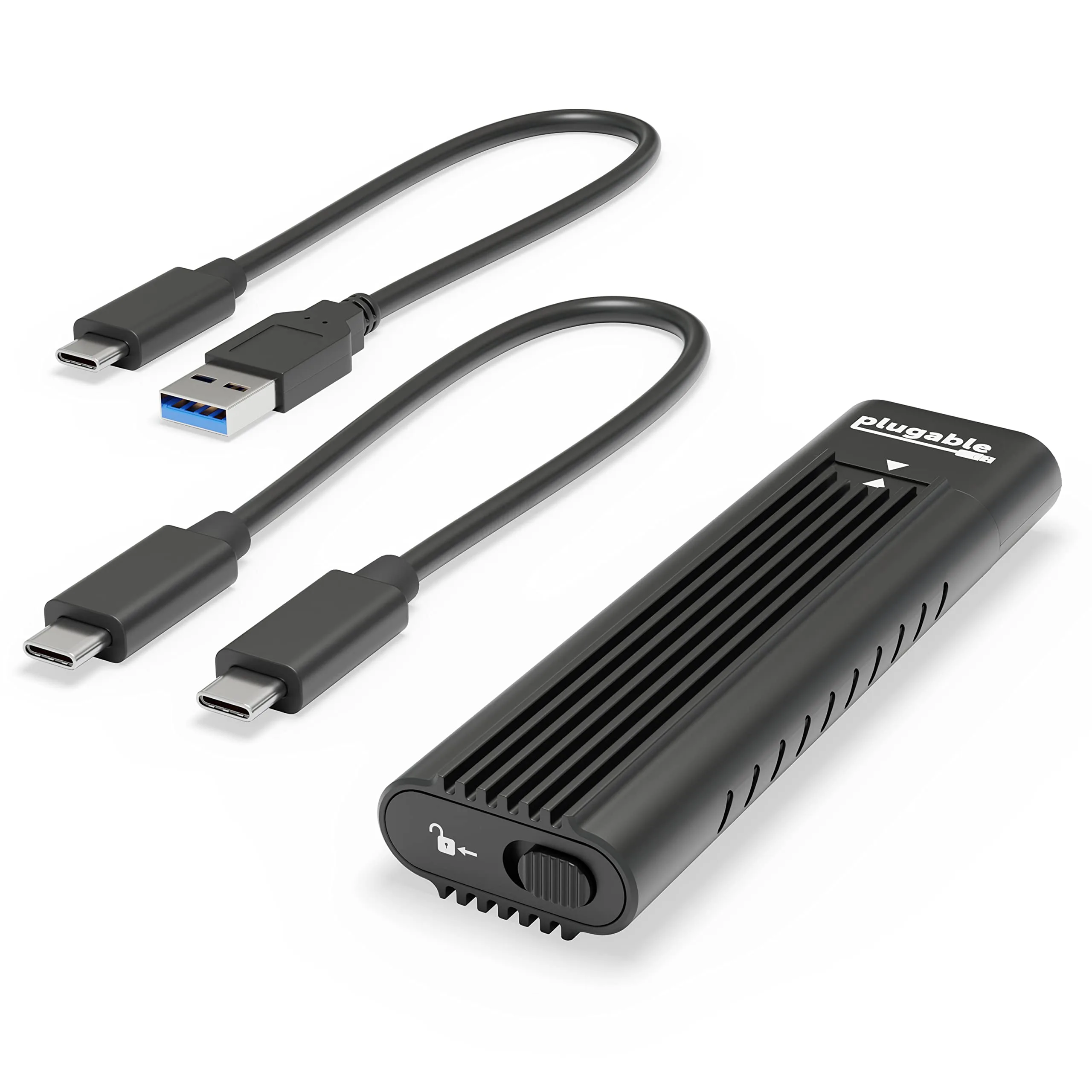 Plugable M.2 NVMe SSD Enclosure - Tool-Free USB-C 10Gbps