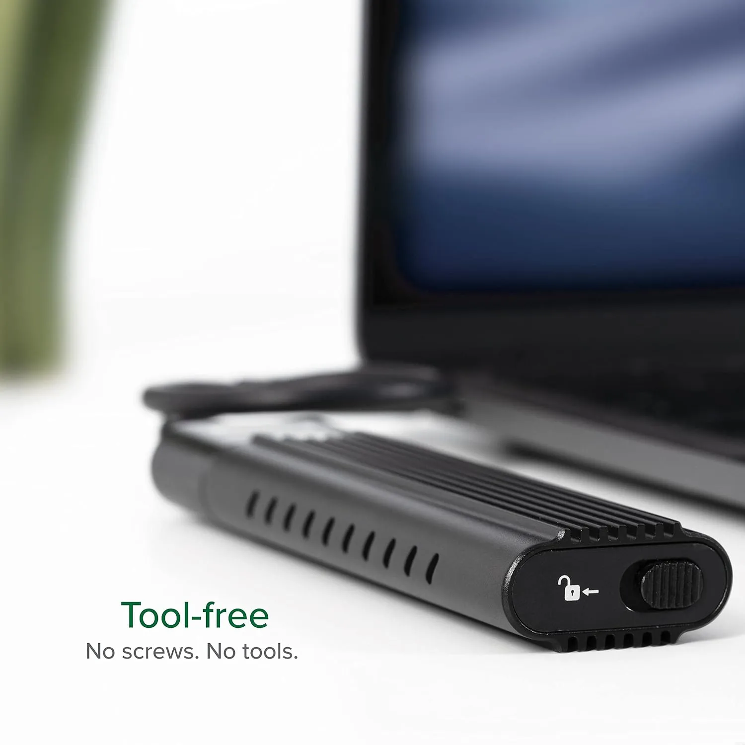 Plugable M.2 NVMe SSD Enclosure - Tool-Free USB-C 10Gbps