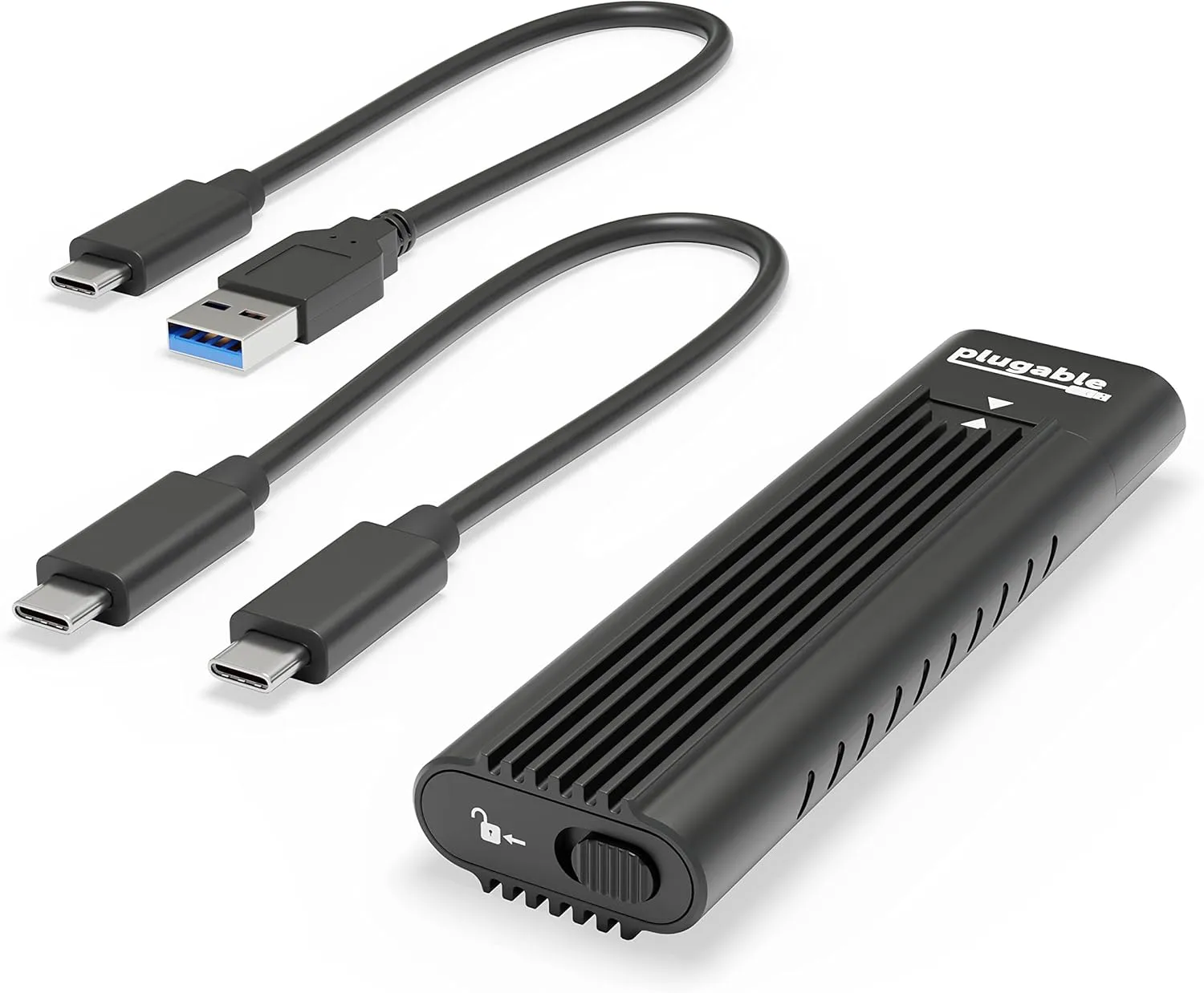 Plugable M.2 NVMe SSD Enclosure - Tool-Free USB-C 10Gbps