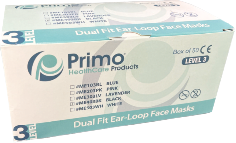 Primo® ASTM 3 Earloop Masks