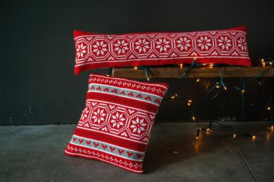 Cuscino Punto Croce - Motivi Natalizi