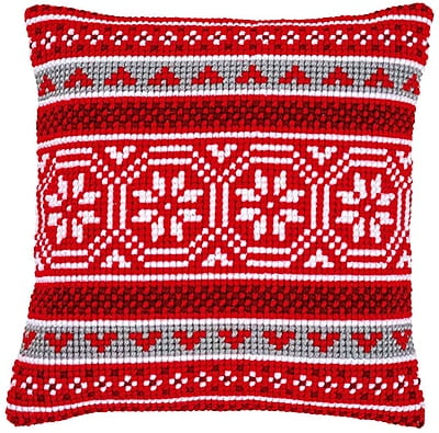 Cuscino Punto Croce - Motivi Natalizi II