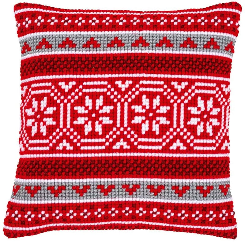 Cuscino Punto Croce - Motivi Natalizi II