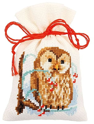 Set 3 Sacchetti Punto Croce Inverno Winter