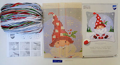 Cuscino Natale Gnomi sulla Neve Dis. 1 Cuscino Natale Gnomi sulla Neve Dis. 1