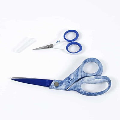 Set di forbici DMC Marmorizzata blu