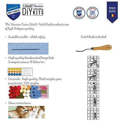 Kit Latch Hook Cuscino Gnomo di Natale sulla Neve Kit Latch Hook Cuscino Gnomo di Natale sulla Neve