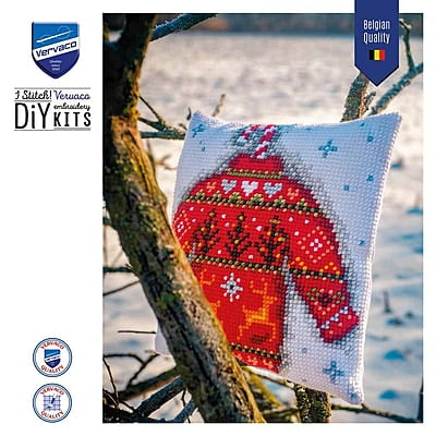 Kit Cuscino Punto Croce Maglione per Natale Kit Cuscino Punto Croce Maglione per Natale