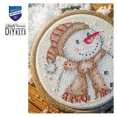 Kit Punto Croce 3 Decorazioni Natale con cornice Kit Punto Croce 3 Decorazioni Natale con cornice