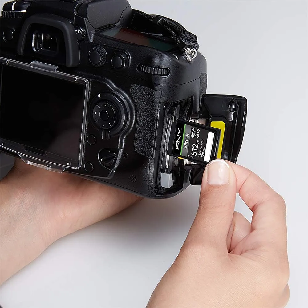 PNY Elite-X Class 10 U3 V30 SDXC Flash Memory Card (Full Size, UHS-I)