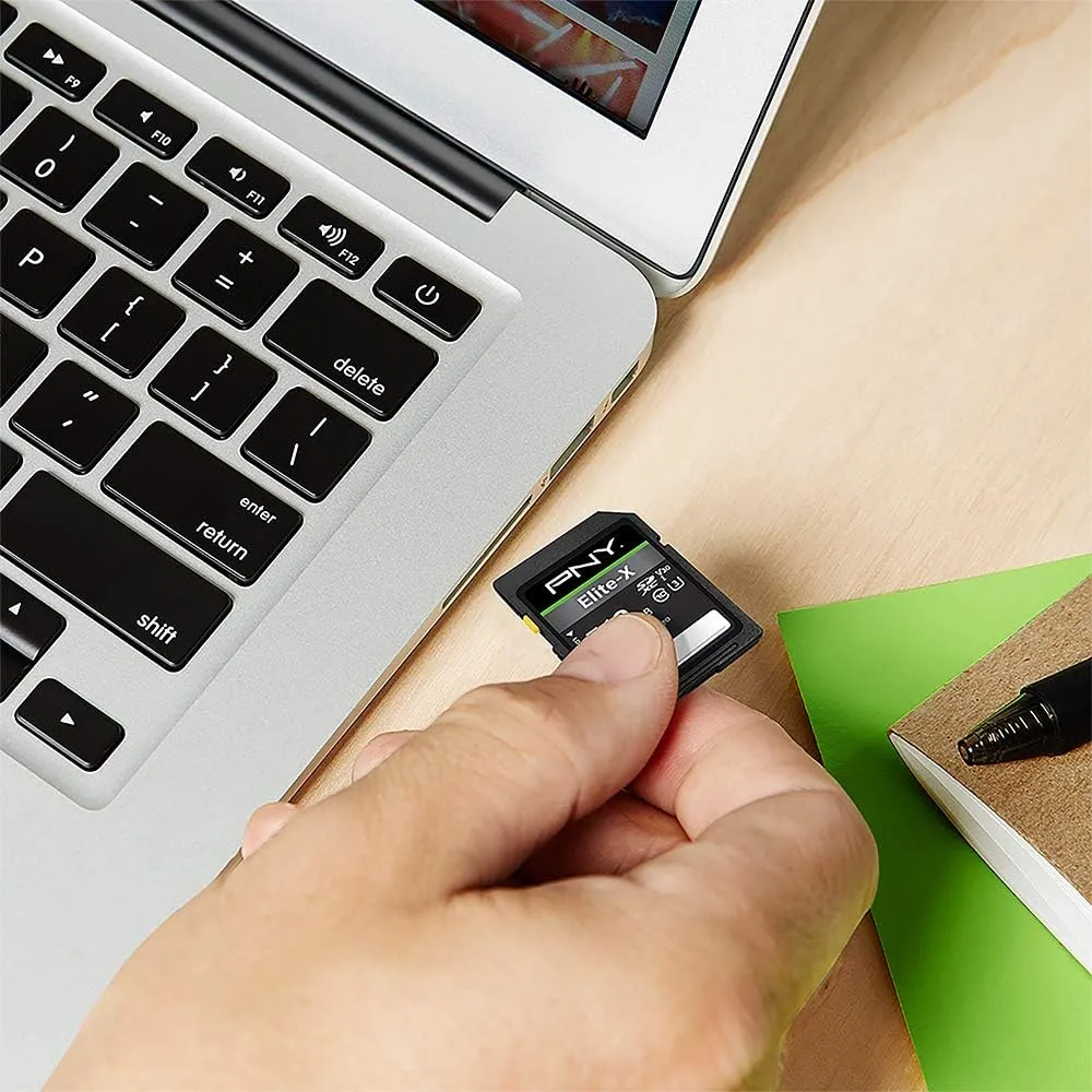 PNY Elite-X Class 10 U3 V30 SDXC Flash Memory Card (Full Size, UHS-I)