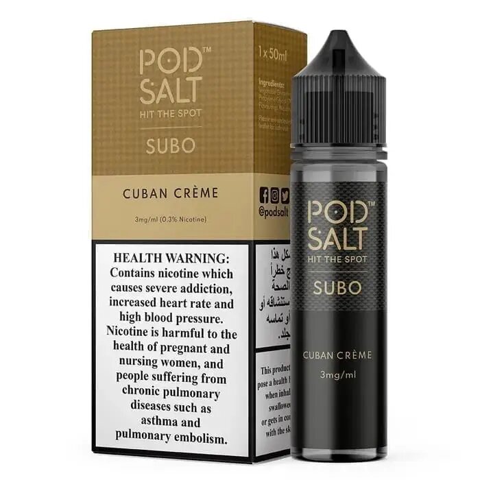 Pod Salt 50ML - Subo Cubano Cream 3MG