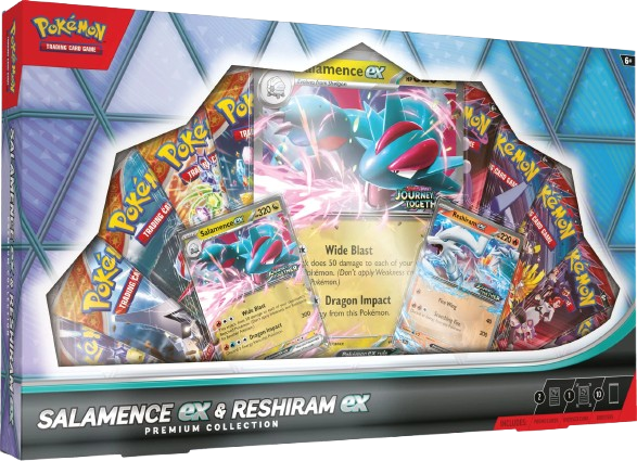 SALAMENCE EX & RESHIRAM EX PREMIUM COLLECTION BOX