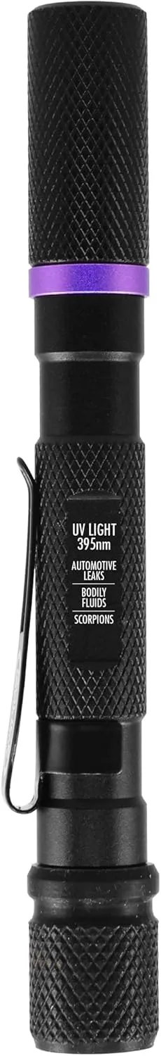 Bostitch Police Security Ultraviolet Inspection Light - AAA - Aluminum - Black