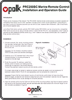 Polk Audio PRC200BC Marine Wired Remote Control - Digital Display