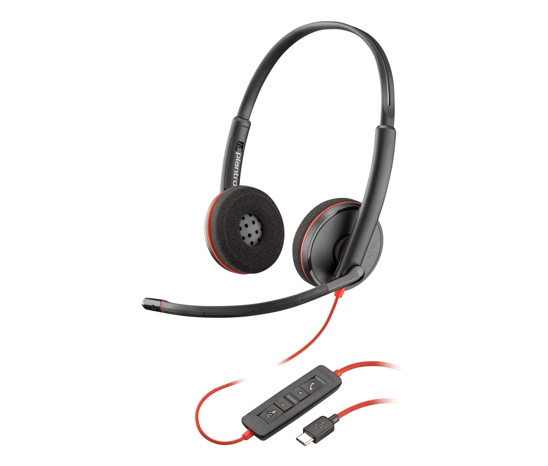 POLY Blackwire 3220 Stereo USB-C Headset with USB-C/A Adapter (Bulk)