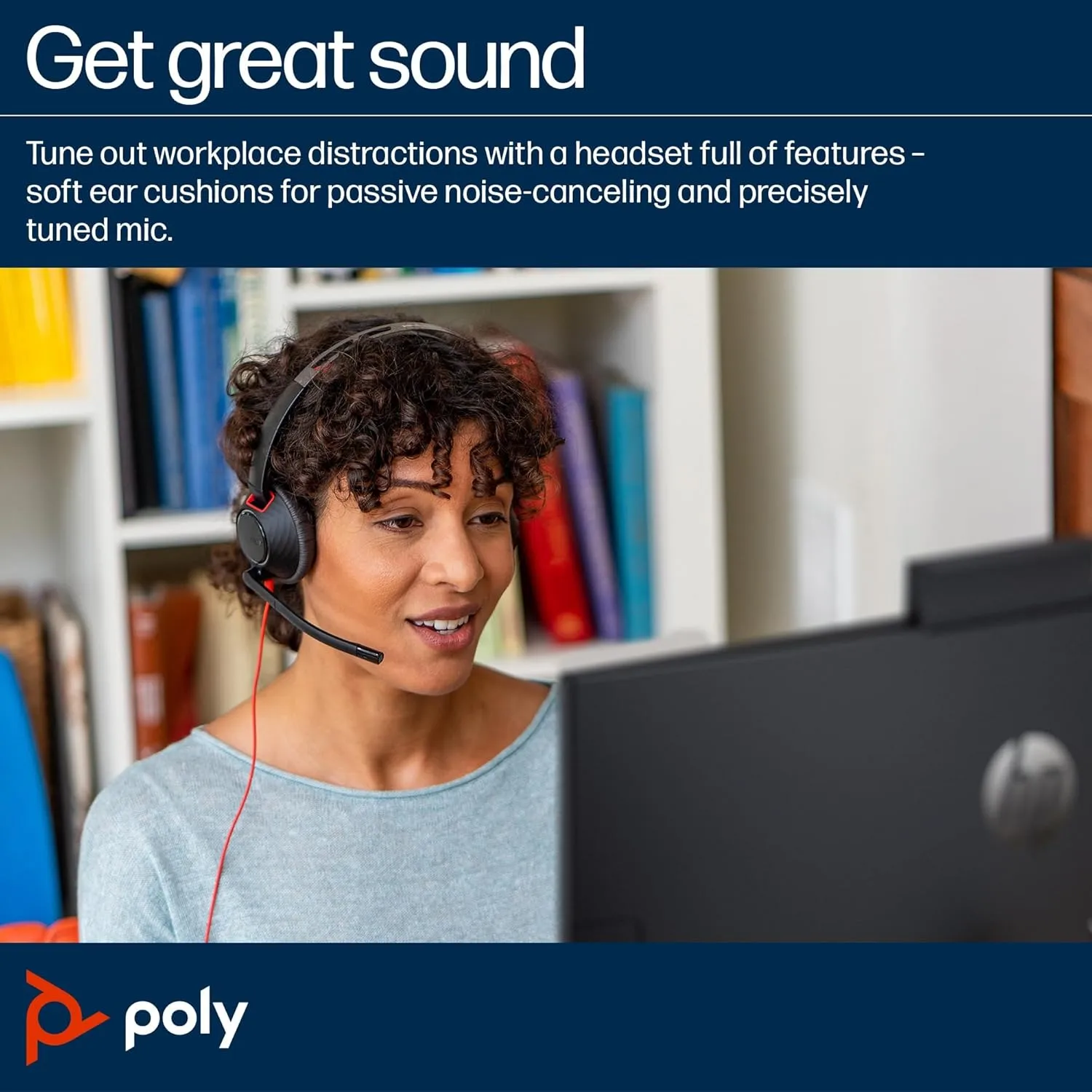 Poly Blackwire 5220 Stereo USB-C Headset + 3.5mm Plug + USB-C/A Adapter (Bulk)