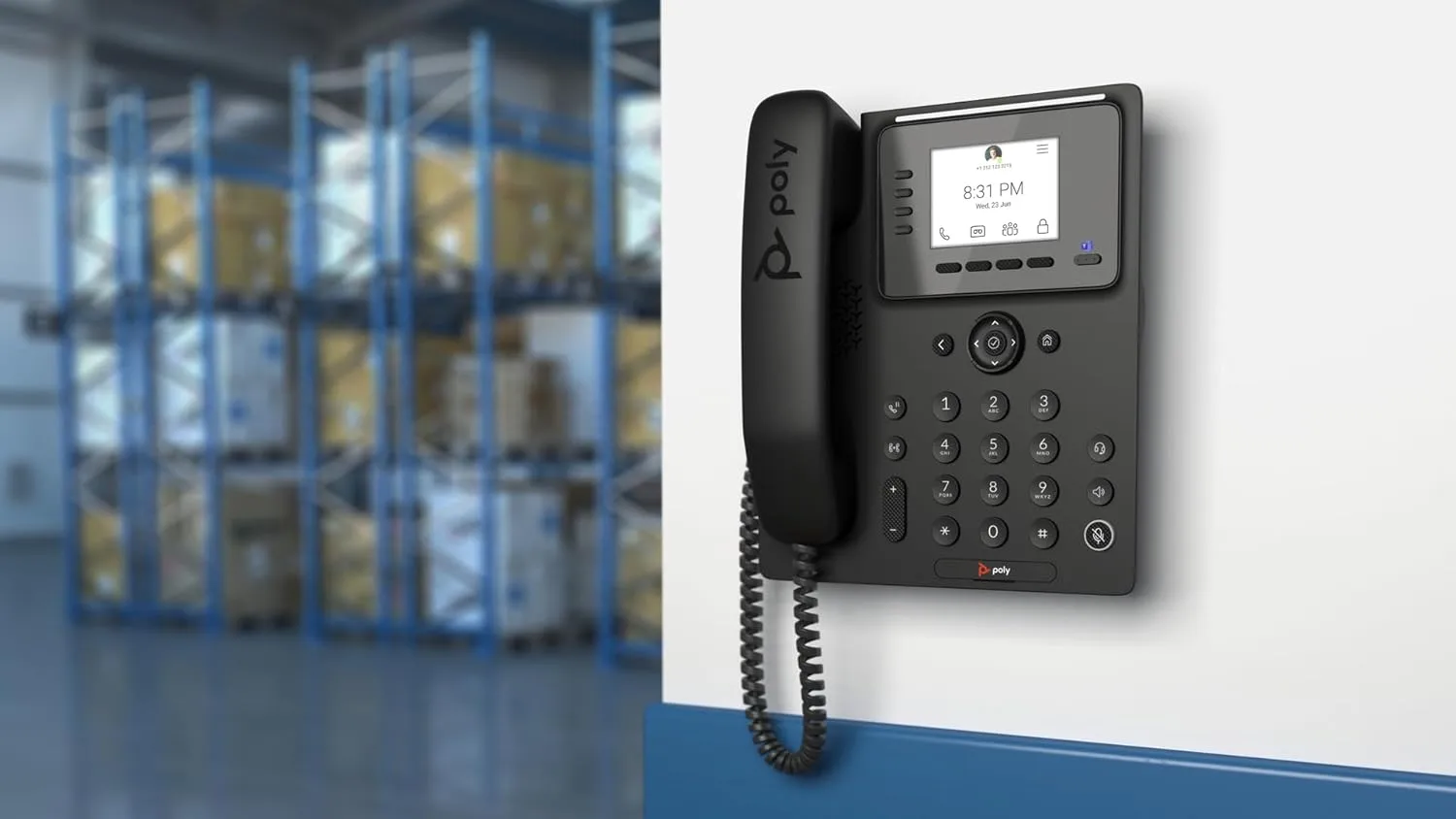 Poly CCX 350 Phone in The Microsoft Teams Version (PoE, Without Power Supply)
