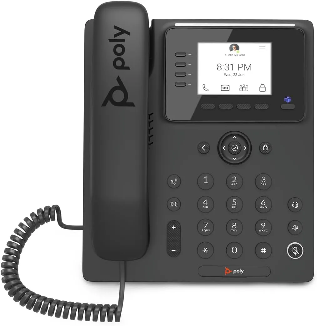 Poly CCX 350 Phone in The Microsoft Teams Version (PoE, Without Power Supply)