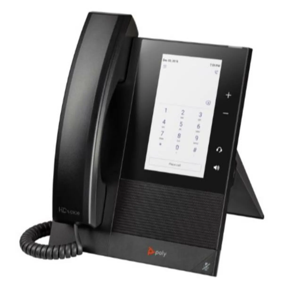 Poly CCX 400 IP Phone - Corded Desktop, Wall Mountable - Black