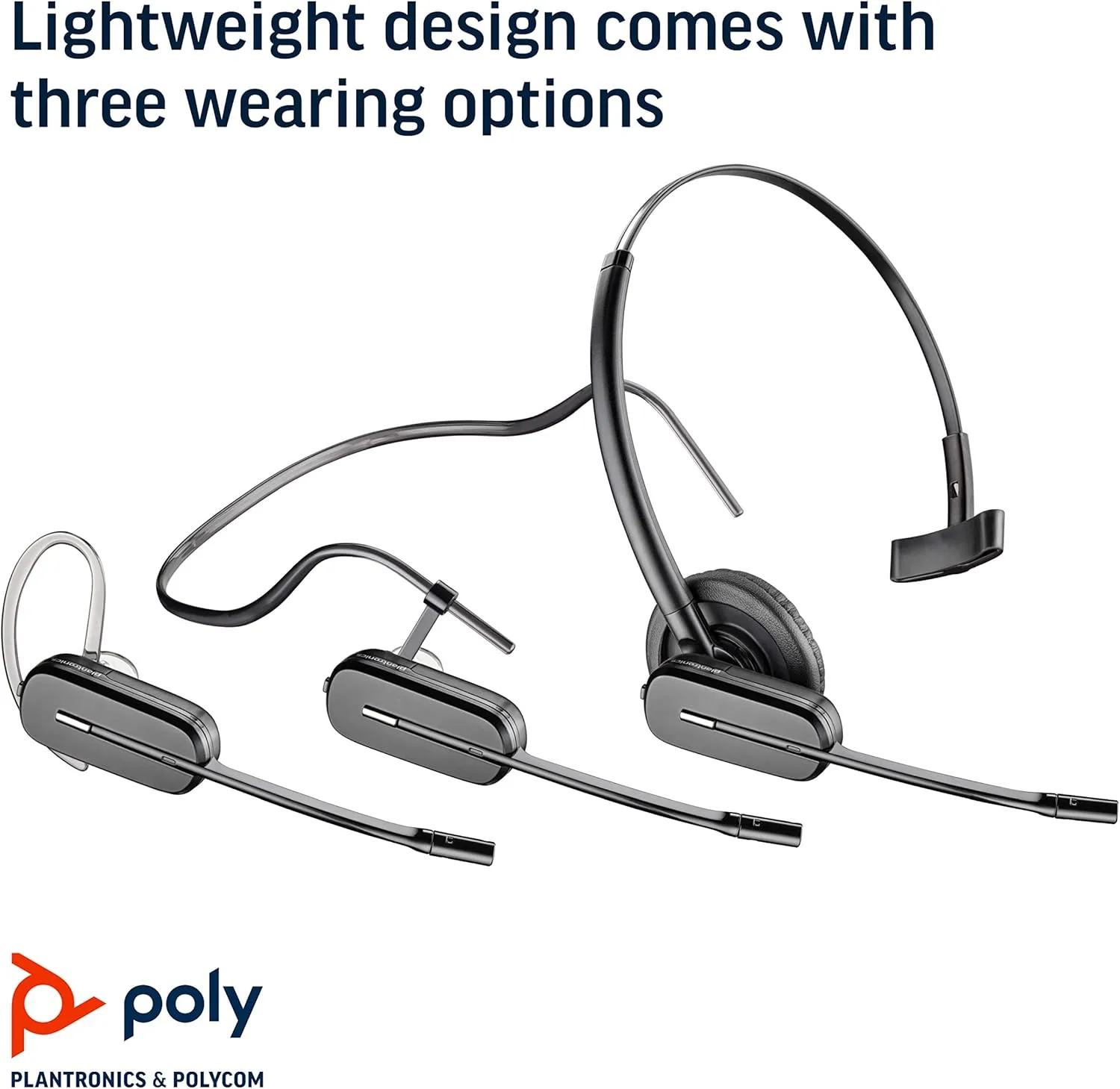 POLY CS540 Convertible Wireless DECT Headset - Mono