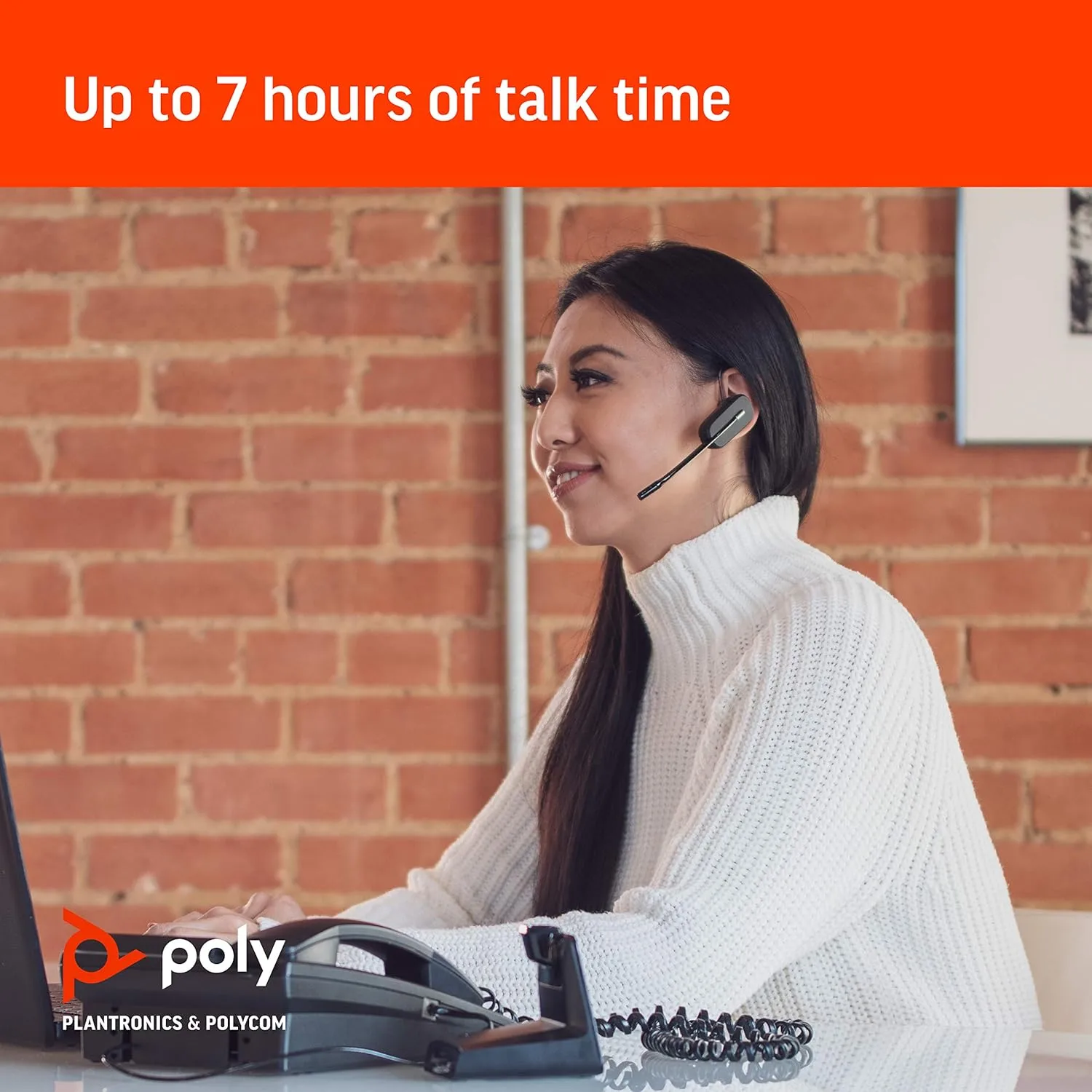 POLY CS540 Convertible Wireless DECT Headset - Mono
