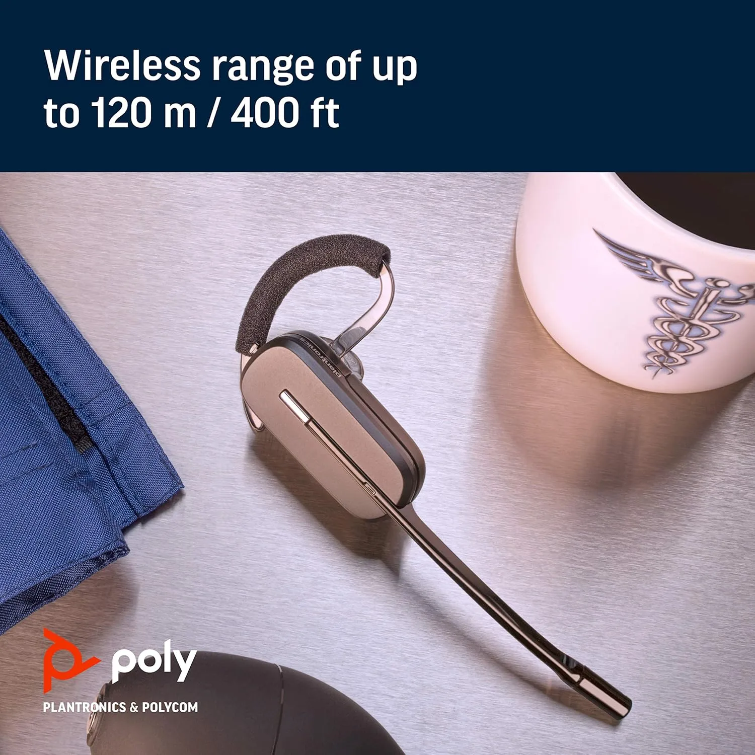 POLY CS540 Convertible Wireless DECT Headset - Mono