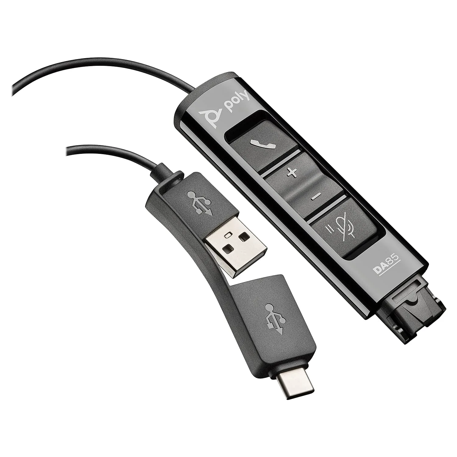 Poly DA85 USB-A/USB-C Digital Adapter for QD Headsets