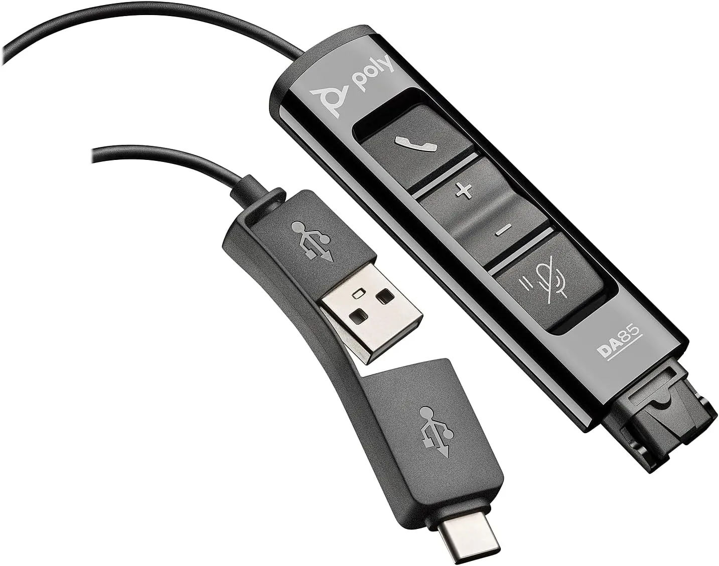 Poly DA85 USB-A/USB-C Digital Adapter for QD Headsets