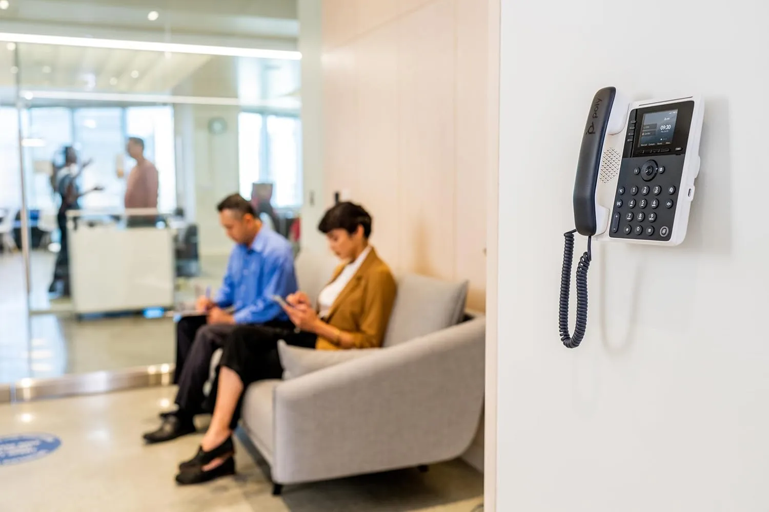 Poly Edge E100 IP Phone - Corded - Corded - Desktop, Wall Mountable
