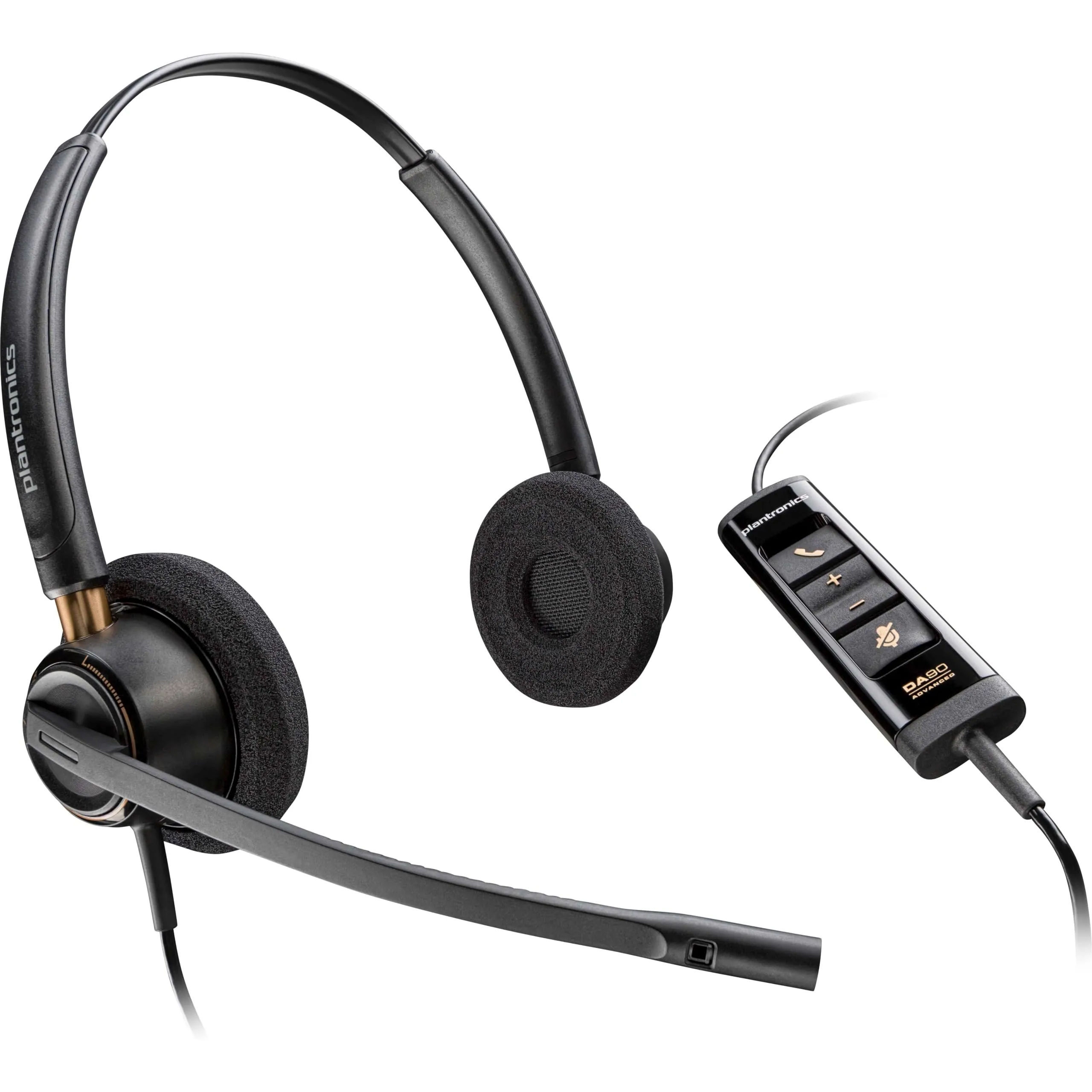 Poly EncorePro 525-M USB-A/USB-C Headset - Teams Certified, Dual-Ear, Black