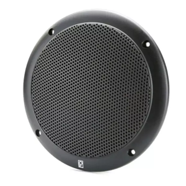 PolyPlanar 4" 2 Way Coax Integral Grill Marine Speaker Pair Black
