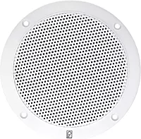 Poly-Planar MA-4055W 5-Inch Round Flush-Mount Marine Speakers, White (Pair)