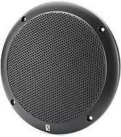 Poly-Planar MA-4056 6" Round Flush-Mount Marine Speakers (Pair) - Black