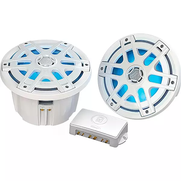 Poly-Planar MA-OC8 8" 500 Watt Waterproof Blue LED Speaker - White