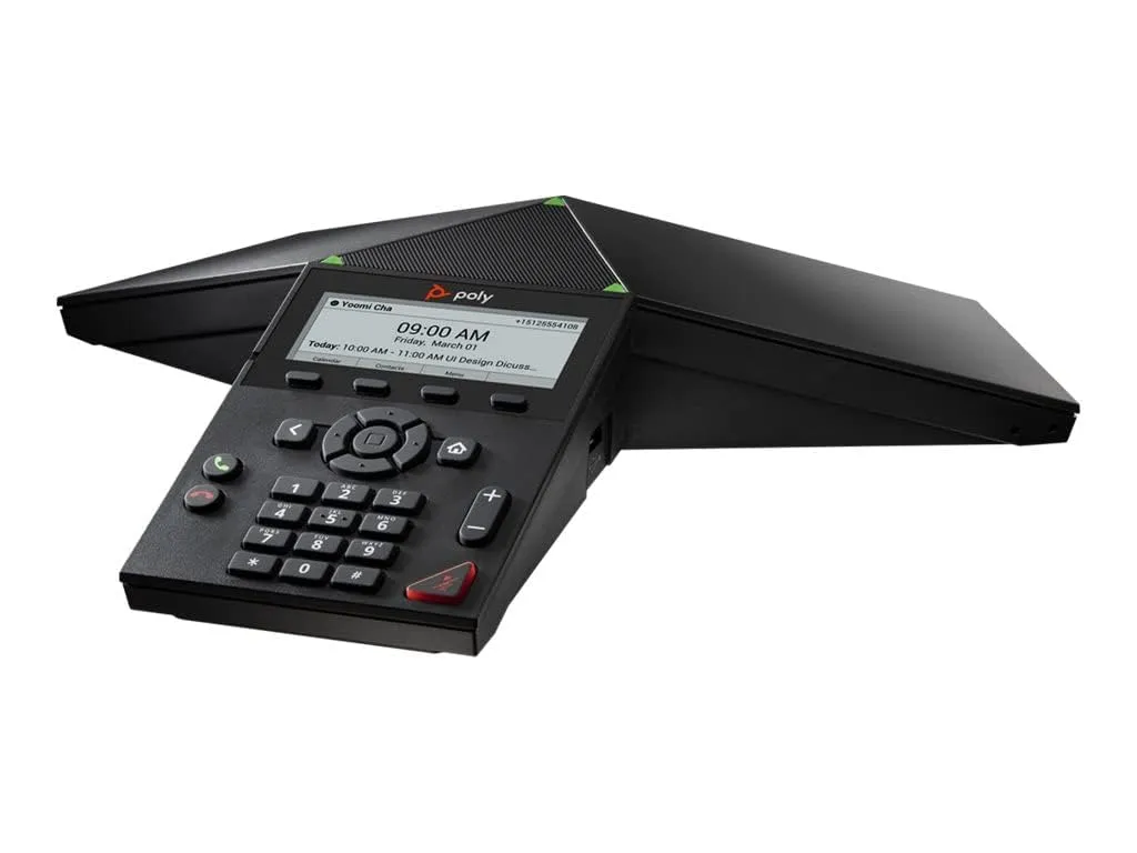 Polycom Poly Trio 8300 IP Conference Station - Corded/Cordless - Corded/Cordless - Bluetooth, Wi-Fi - Black - TAA Compliant