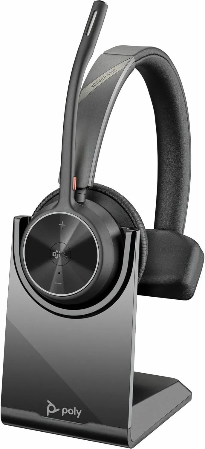 Poly Voyager 4310-M Microsoft Teams Certified USB-A Headset +BT700 dongle TAA - Microsoft Teams CertificationUSB Type A - Wired/Wireless - Bluetooth