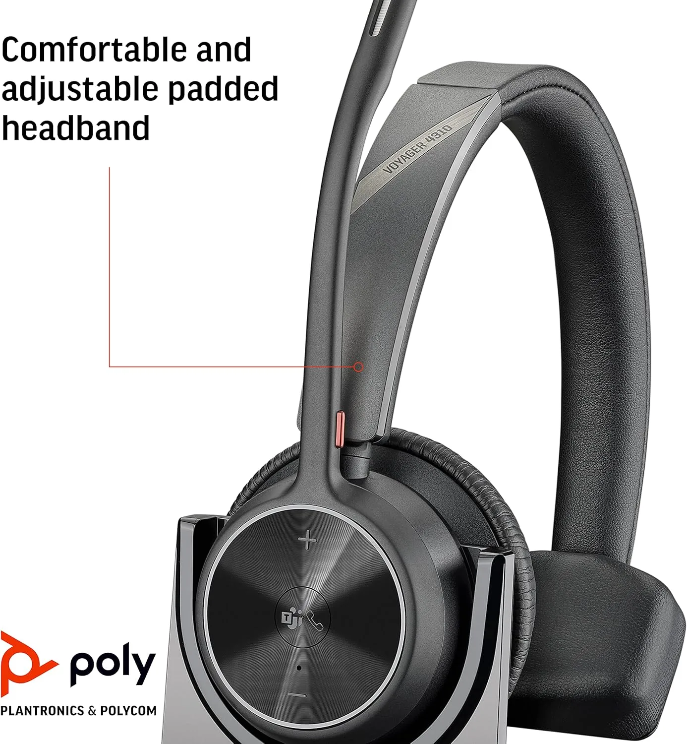 POLY Voyager 4310 UC Wireless Single-Ear Headset