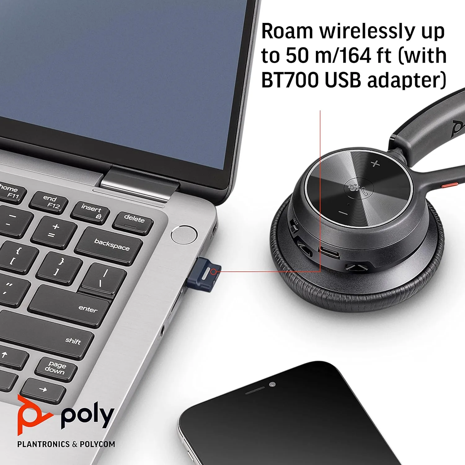 POLY Voyager 4310 UC Wireless Single-Ear Headset
