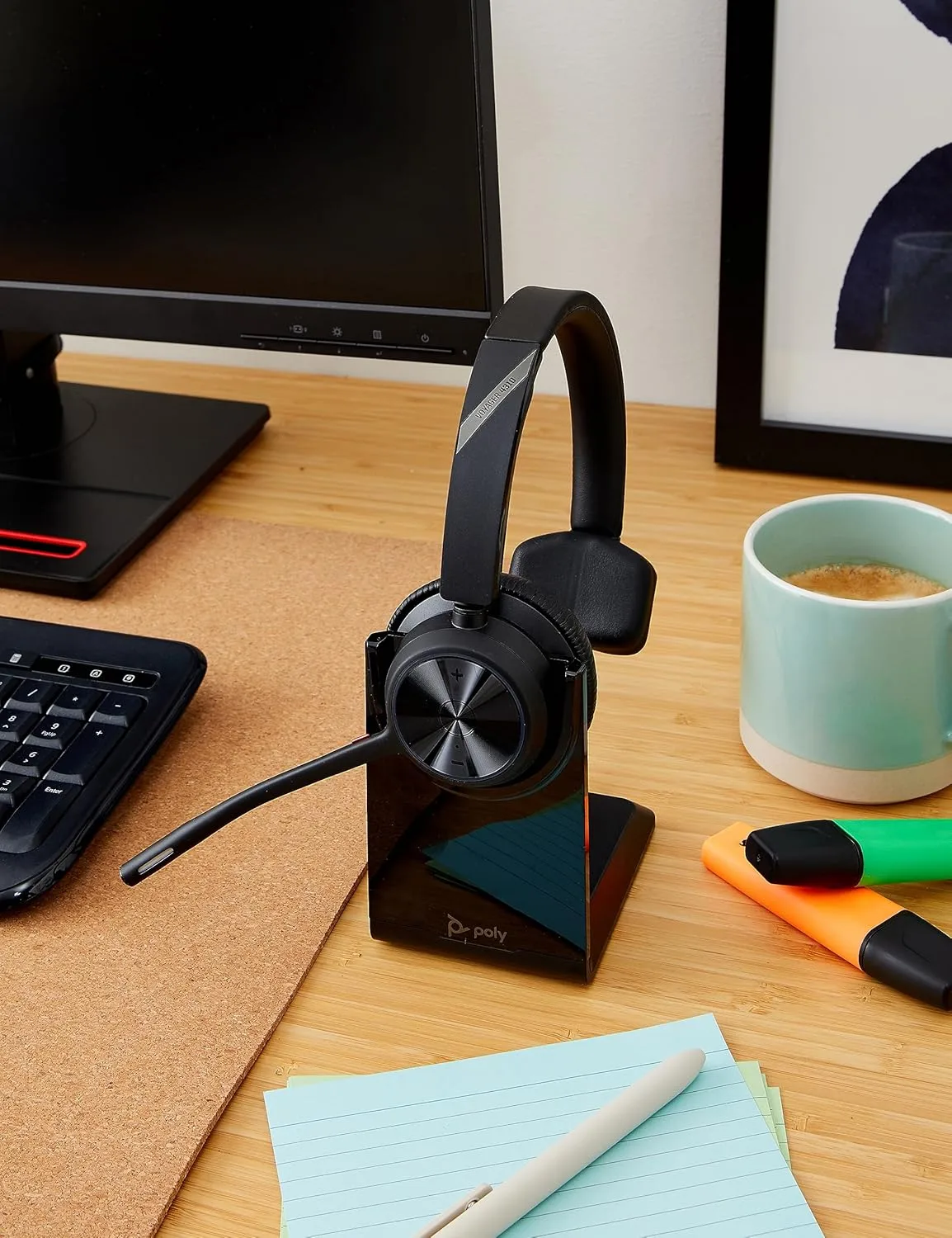 Poly Voyager 4310 UC Wireless Mono Headset with Charging Stand