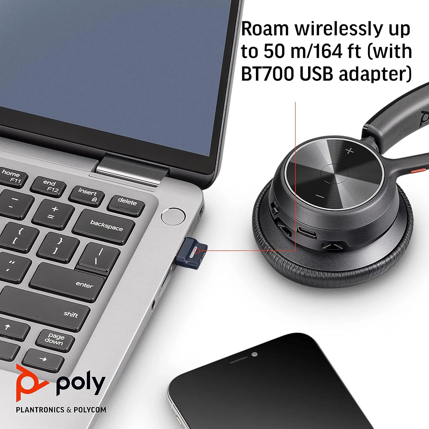 POLY Voyager 4310 UC Wireless Single-Ear Headset