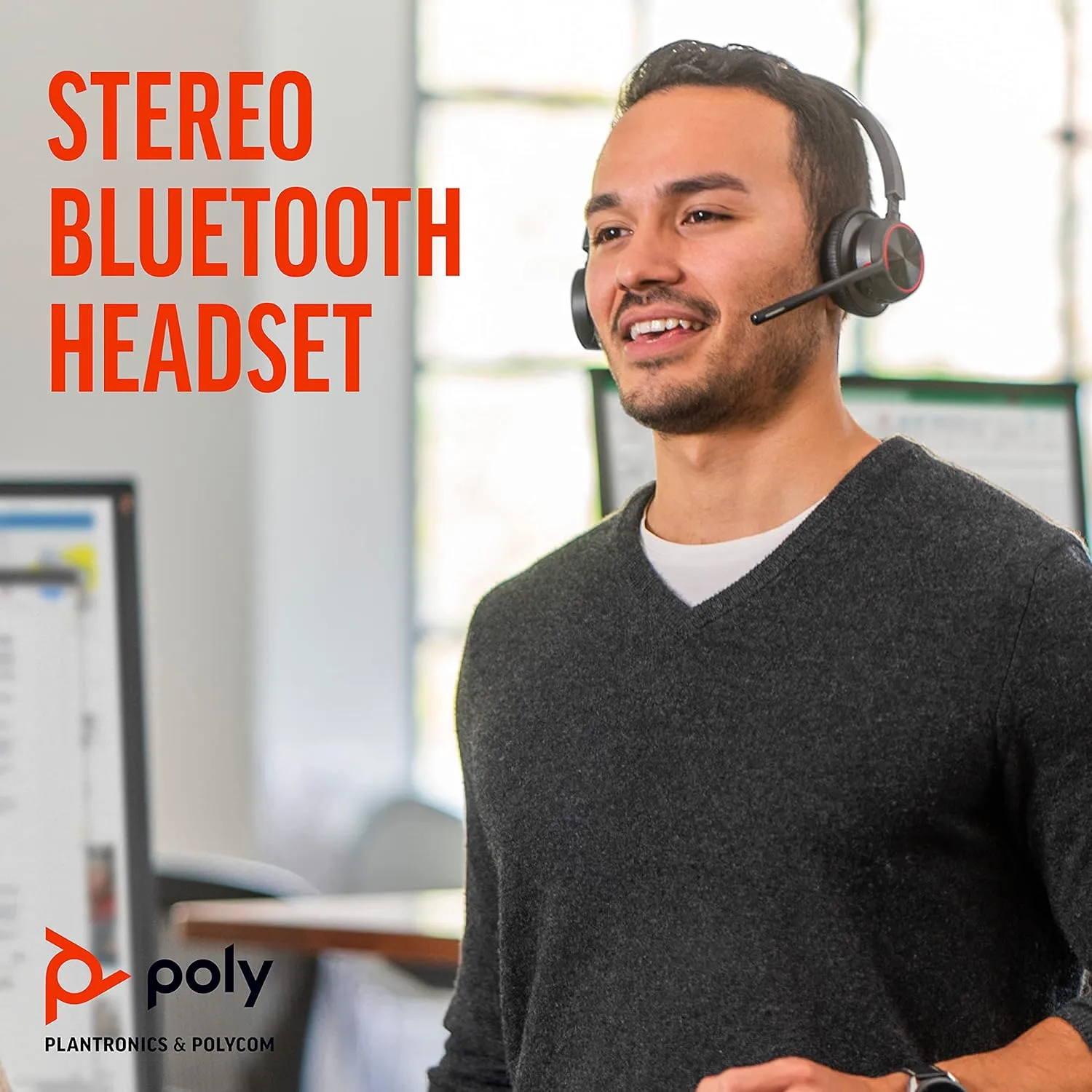 POLY Voyager 4320 UC Wireless Headset with BT700 Adapter