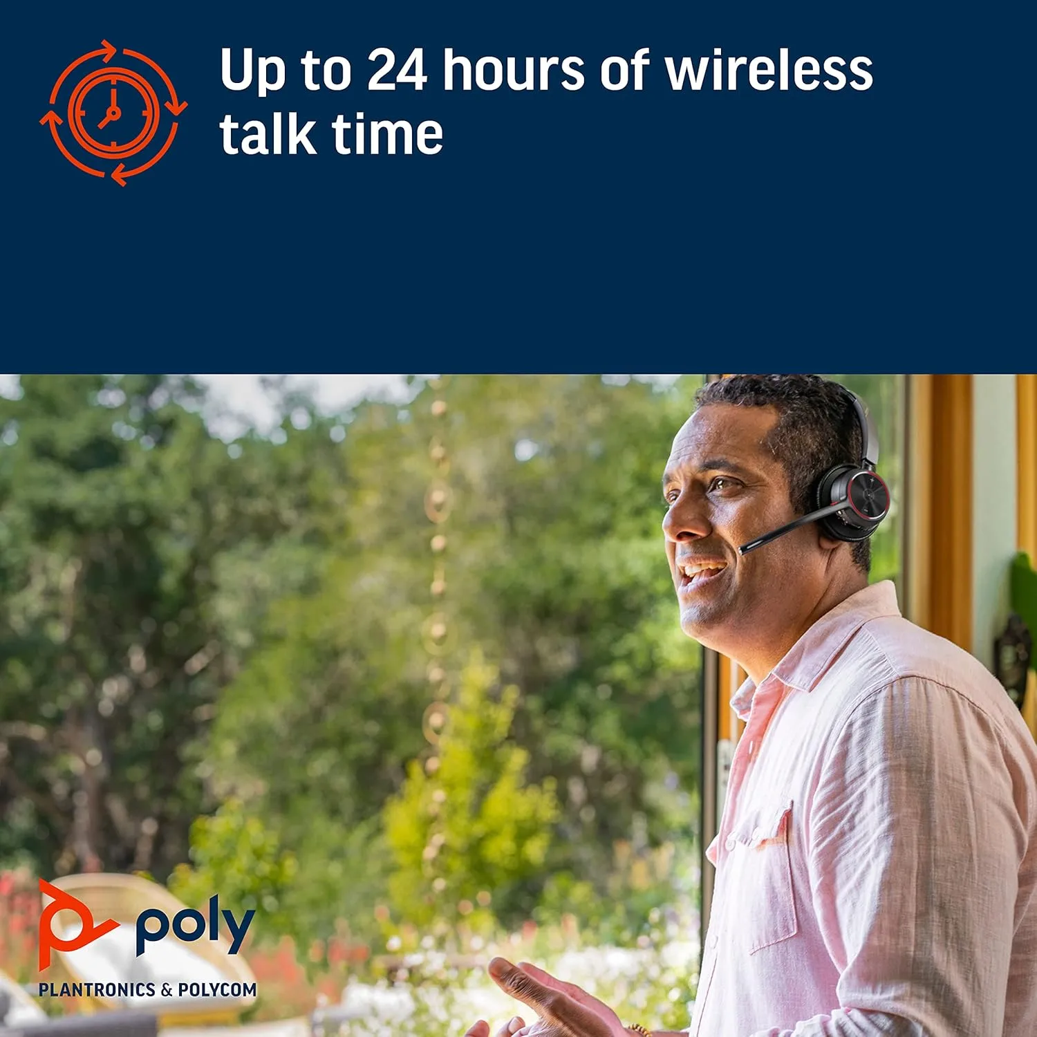 POLY Voyager 4320 UC Wireless Stereo Headset