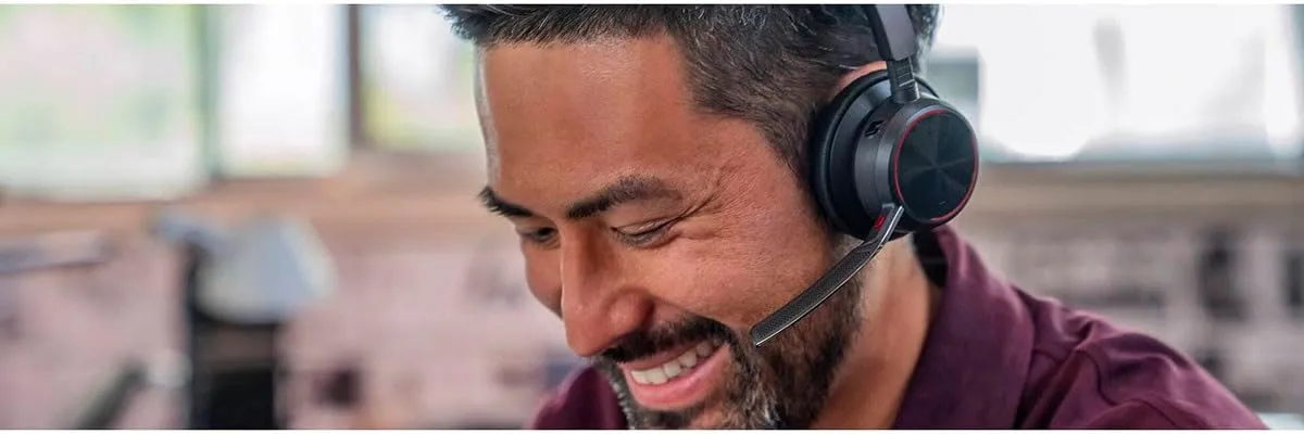 Poly Voyager Focus 2 Microsoft Teams Certified USBC-C Headset + USB-C/A Adapter