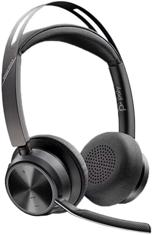 Poly Voyager Focus 2 Microsoft Teams Certified USBC-C Headset + USB-C/A Adapter