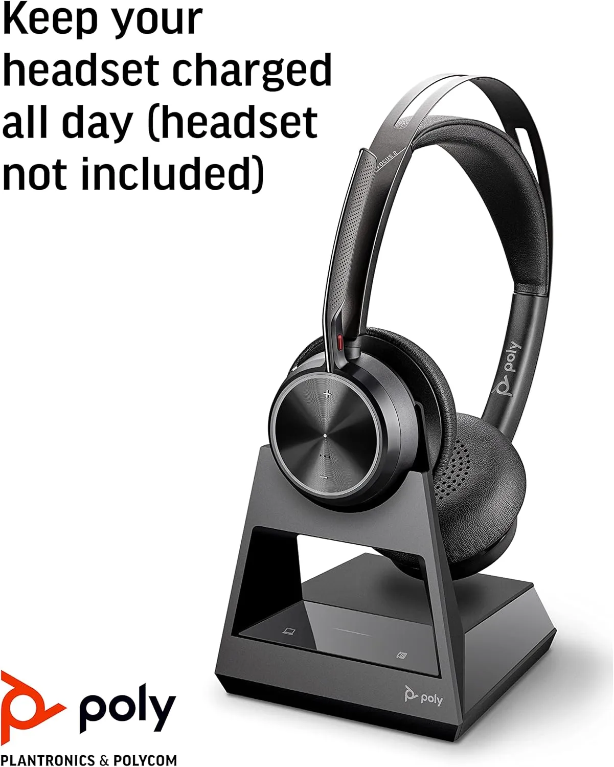 POLY Voyager Office Base - Compatible with Voyager Focus 2 & Voyager 4300 UC Series