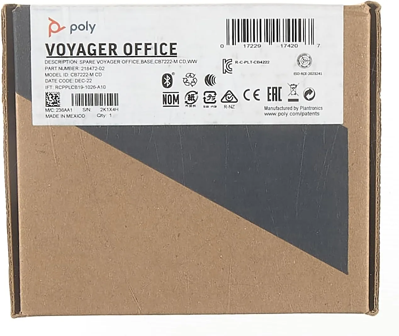 POLY Voyager Office Base - Compatible with Voyager Focus 2 & Voyager 4300 UC Series