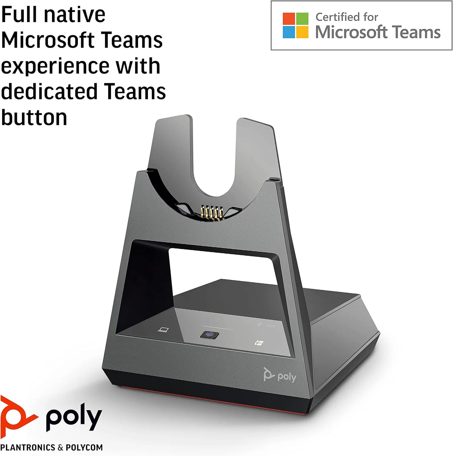 POLY Voyager Office Base - Compatible with Voyager Focus 2 & Voyager 4300 UC Series